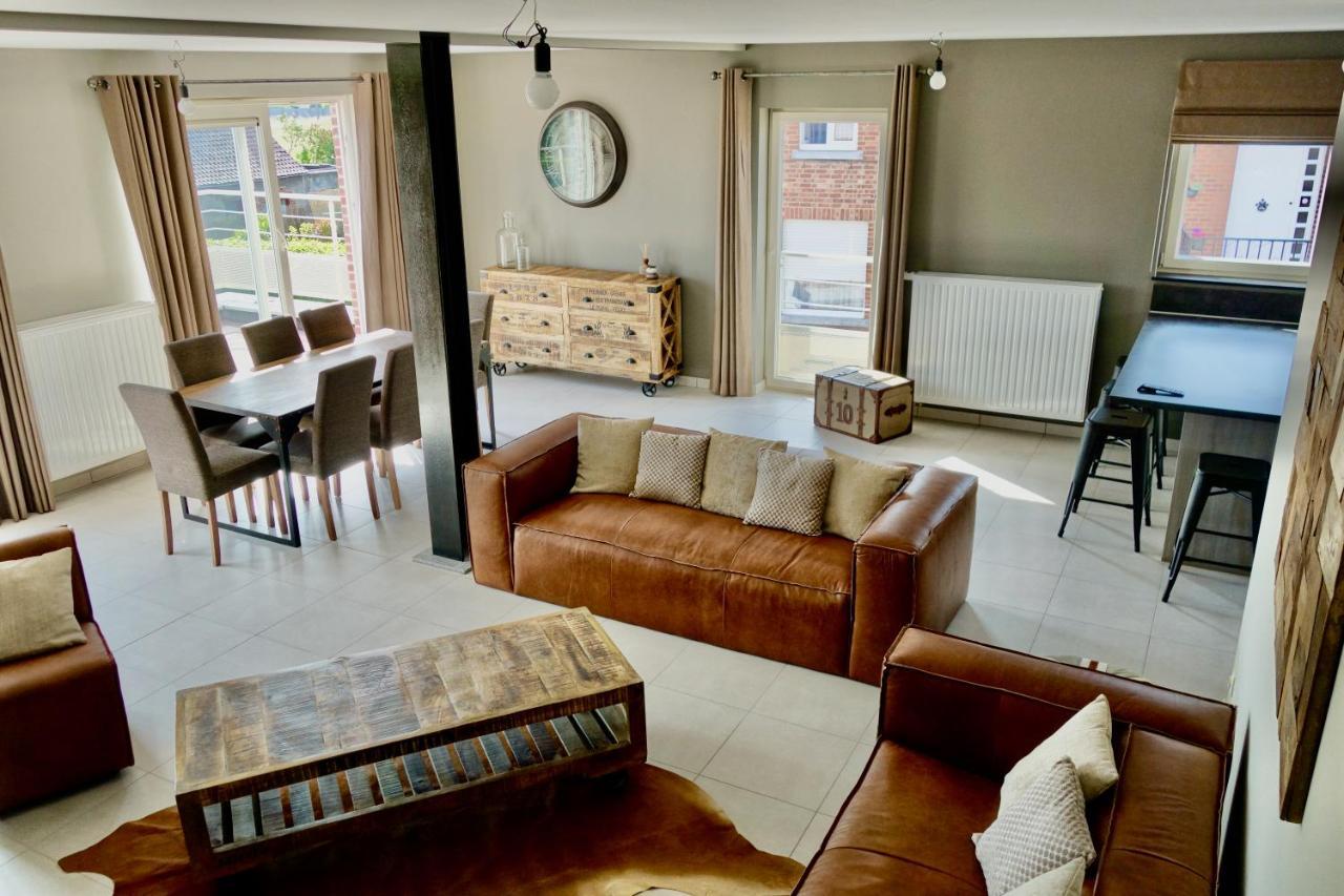Loft En Duplex Avec Terrasse 3 Chambres Proche Pairi Daiza Mons Exterior foto