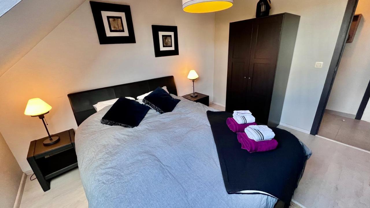 Loft En Duplex Avec Terrasse 3 Chambres Proche Pairi Daiza Mons Exterior foto