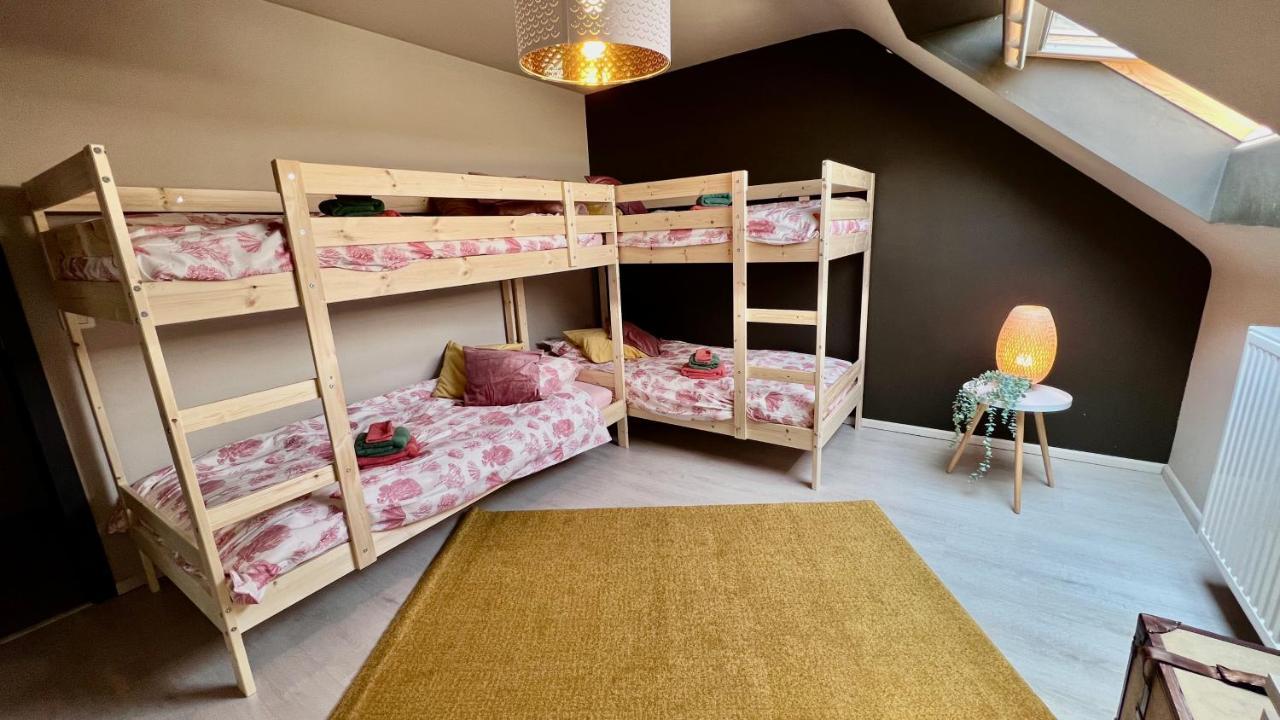 Loft En Duplex Avec Terrasse 3 Chambres Proche Pairi Daiza Mons Exterior foto